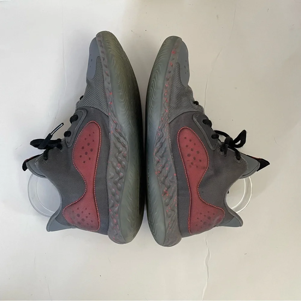 Nike KD Trey 5 VII AT5685-002 Basketball Gray Red Hi Top Sneakers Shoes Size 6Y
